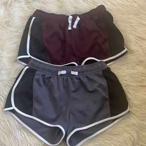 SO Dolphin Running Shorts  Elastic Waist Size Junior L (set of 2)